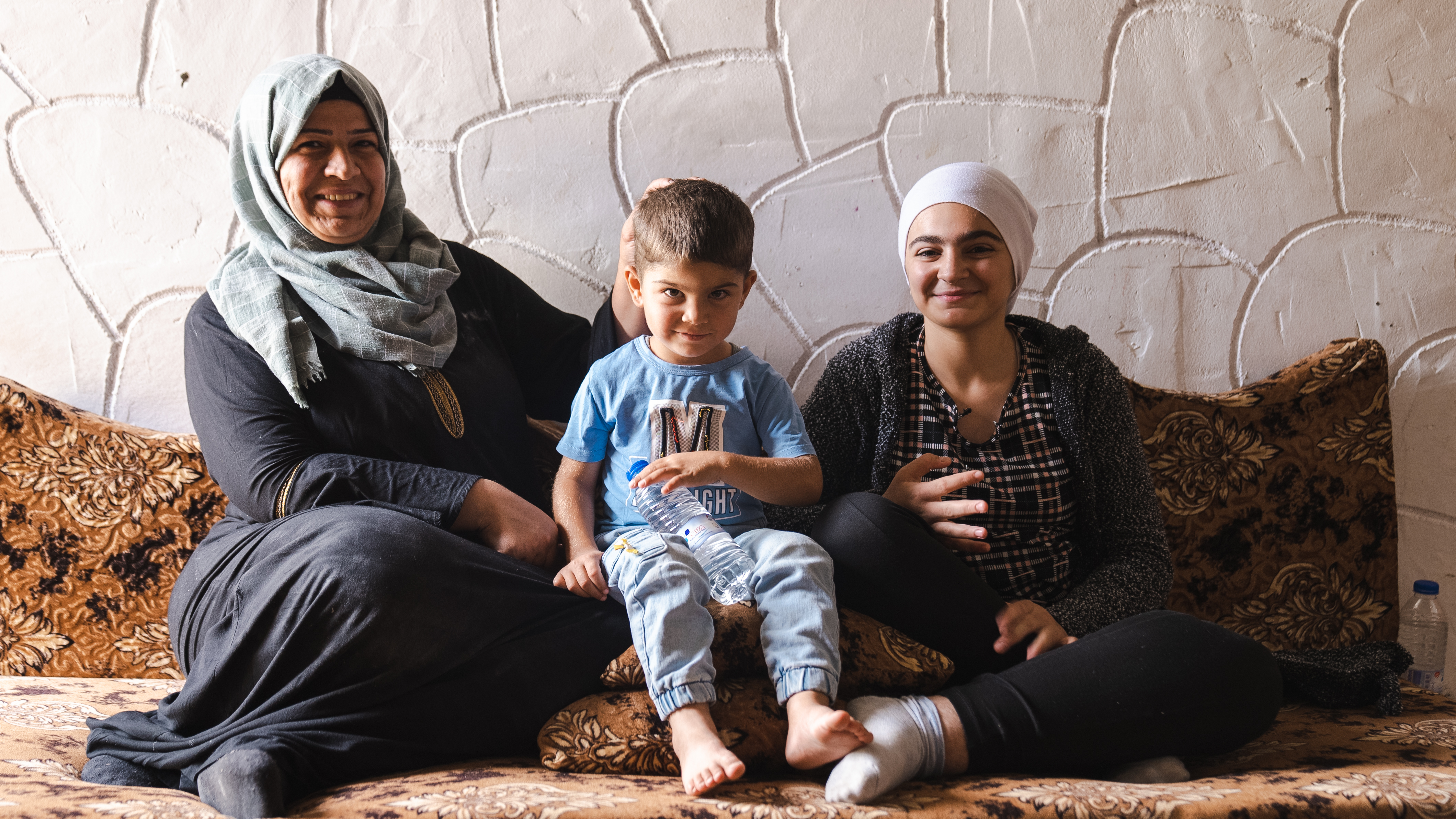 Leila with her family 