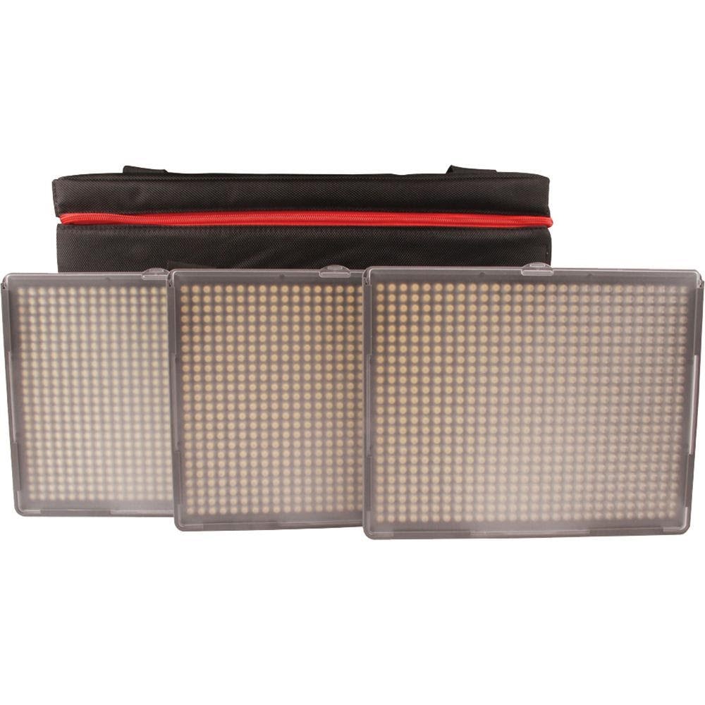 Aputure 672 LED video light panel kit