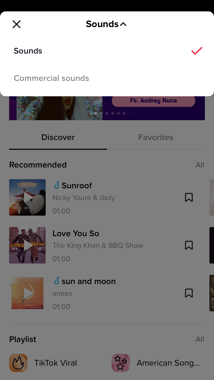TikTok add sounds